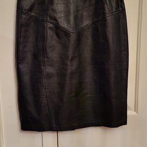 100% leather skirt